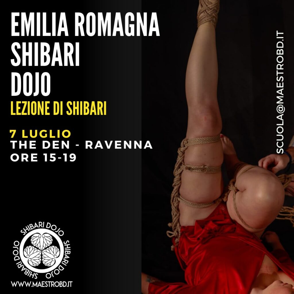 Lezione di Shibari Emilia Romagna- 7luglio 2024