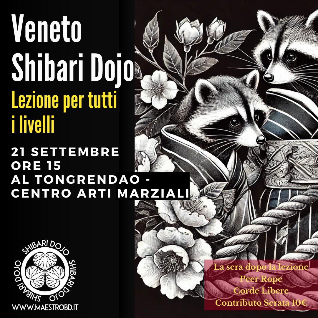 Veneto Lezione di Shibari e Bondage 21 settembre 2024